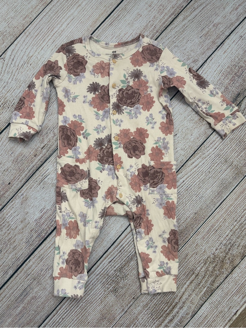 H&M Floral Romper 6-9m